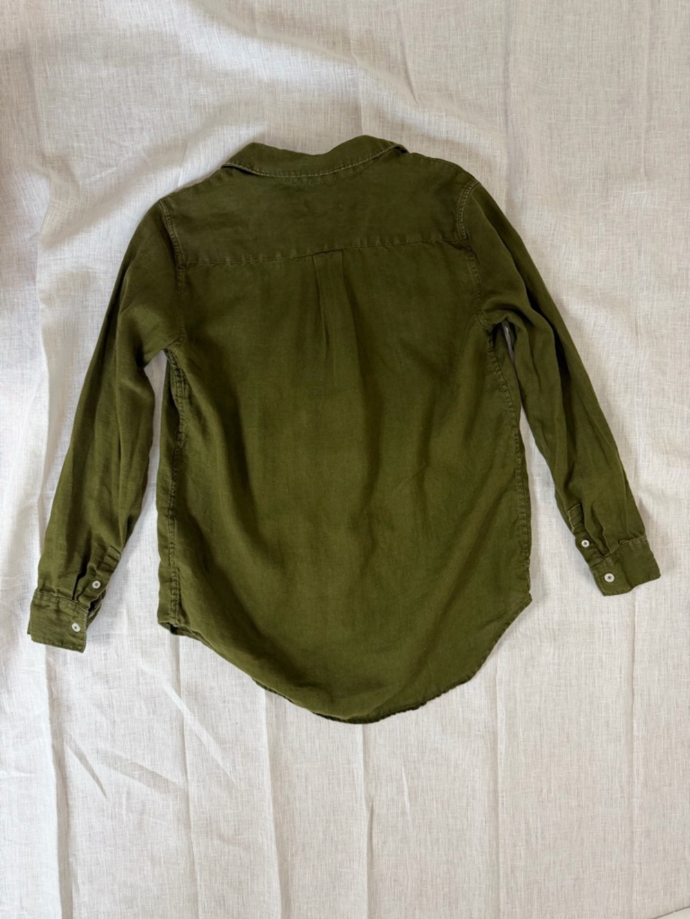 100% European Linen Long Sleeve Shirt - Picture 3 of 7